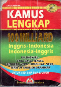 Image of Kamus Lengkap 100 Milliard Inggris-Indonesia / Indonesia-Inggris