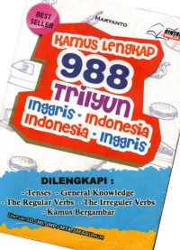Image of Kamus Lengkap 988 Trilyun (Inggris-Indonesia / Indonesia-Inggris)