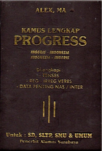 Image of Kamus Lengkap Progress ( Inggris-Indonesia / Indonesia-Inggris )