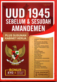 Image of UUD 1945 Sebelum & Sesudah Amandemen
