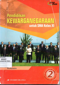 Image of Pendidikan kewarganegaraan kelas XI