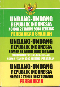 Image of Undang-undang Republik Indonesia No.12 Tahun 2008 Tentang Perbangkan Syariah.